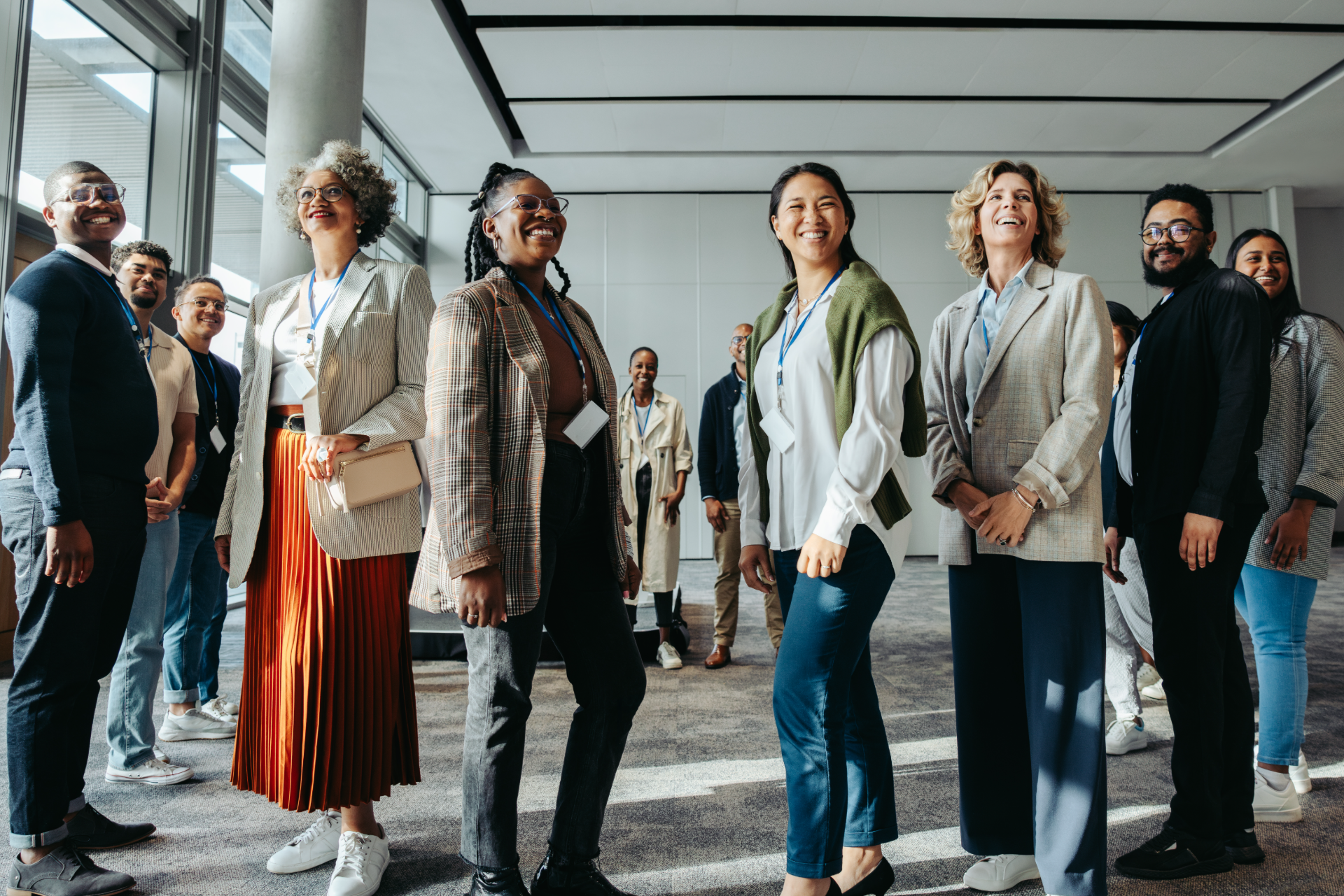 A diverse group of consultation and engagement professionals at a tCI event