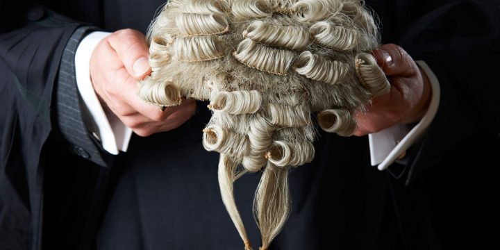 Barrister Holding Wig