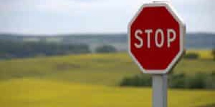 stop road sign